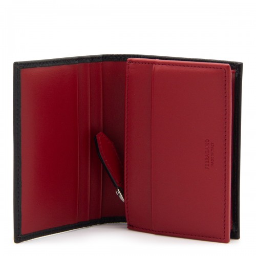 BLACK LEATHER CARD HOLDER
