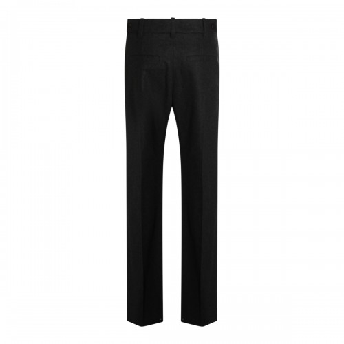 BLACK WOOL PANTS