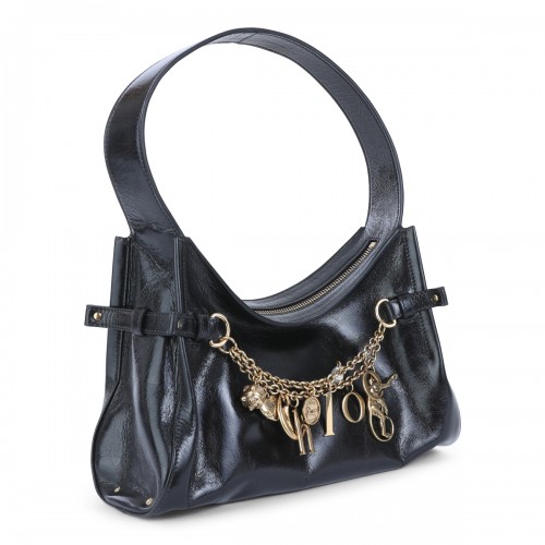BLACK LEATHER HOBO SHOULDER... 2