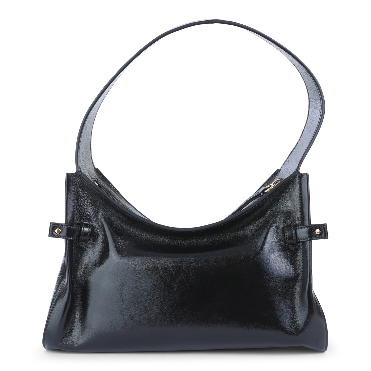 BLACK LEATHER HOBO SHOULDER BAG BLACK LEATHER HOBO SHOULDER BAG