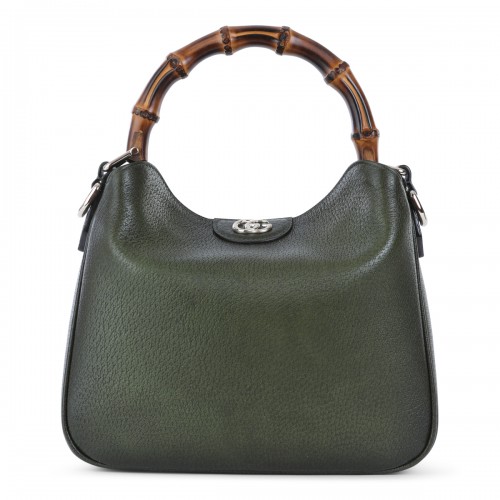 GREEN LEATHER DIANA MEDIUM...