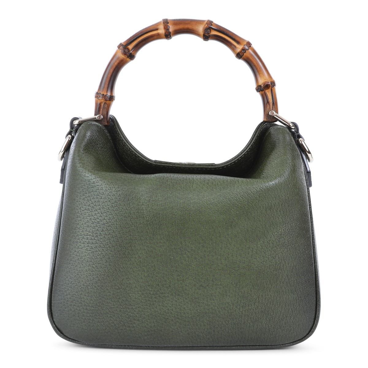 GREEN LEATHER DIANA MEDIUM TOP HANDLE... GREEN LEATHER DIANA MEDIUM TOP HANDLE...
