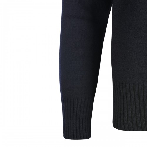 BLACK WOOL KNITWEAR