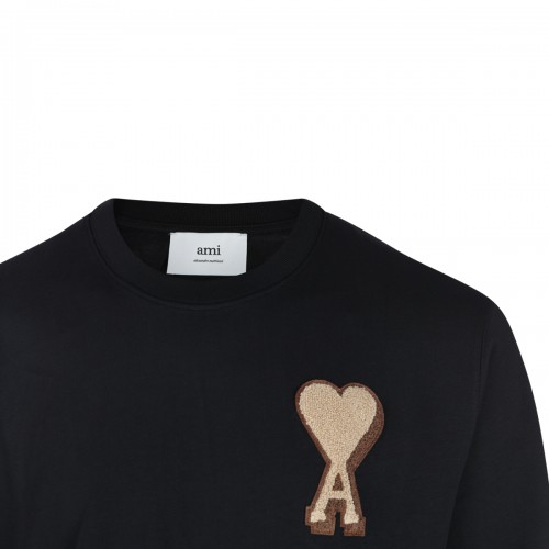 BLACK WOOL T-SHIRT