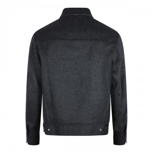 GREY WOOL CASUAL JACKET