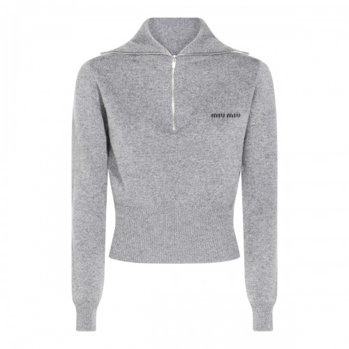 GREY CASHMERE KNITWEAR