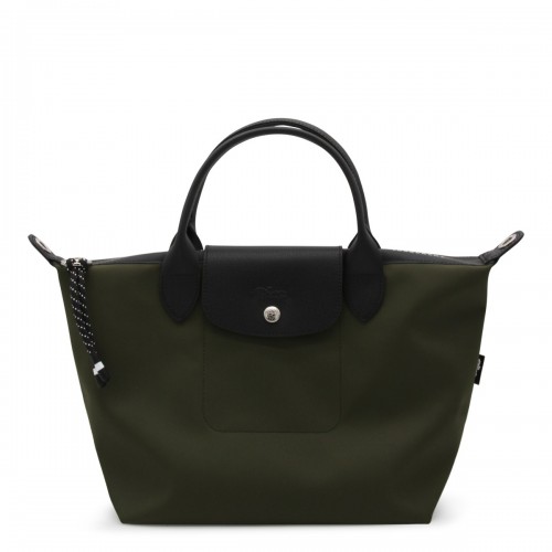 GREEN LEATHER LE PLIAGE ENERGY S TOTE BAG