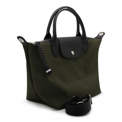 GREEN LEATHER LE PLIAGE ENERGY S TOTE BAG