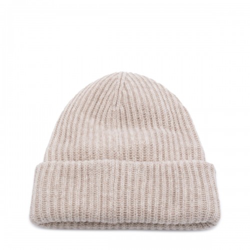 SAND WOOL BLEND BEANIE
