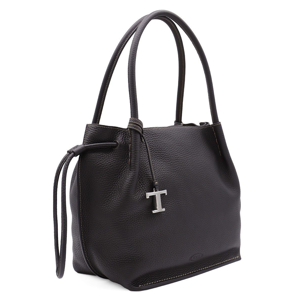 BLACK LEATHER BUZ TOTES BLACK LEATHER BUZ TOTES