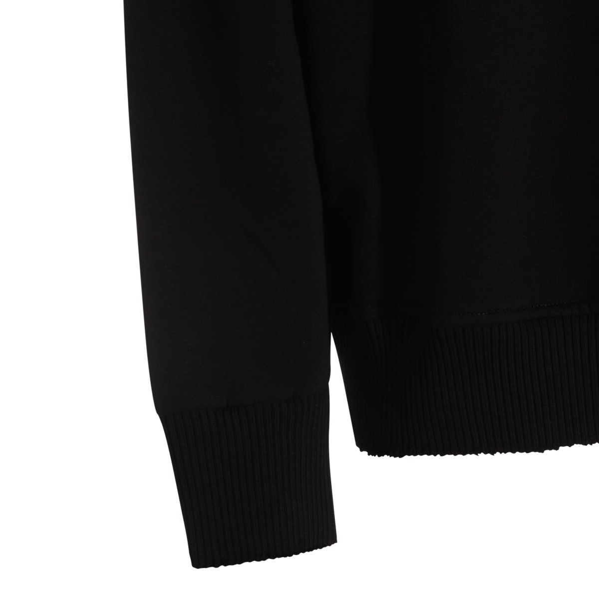 BLACK COTTON SWEATSHIRT