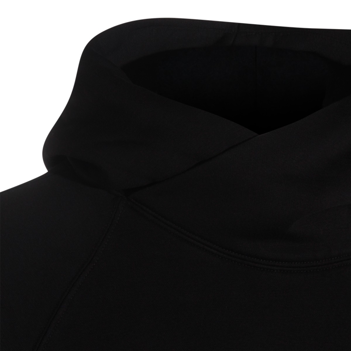 BLACK COTTON SWEATSHIRT