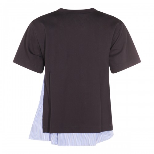 NAVY AND BLUE COTTON T-SHIRT