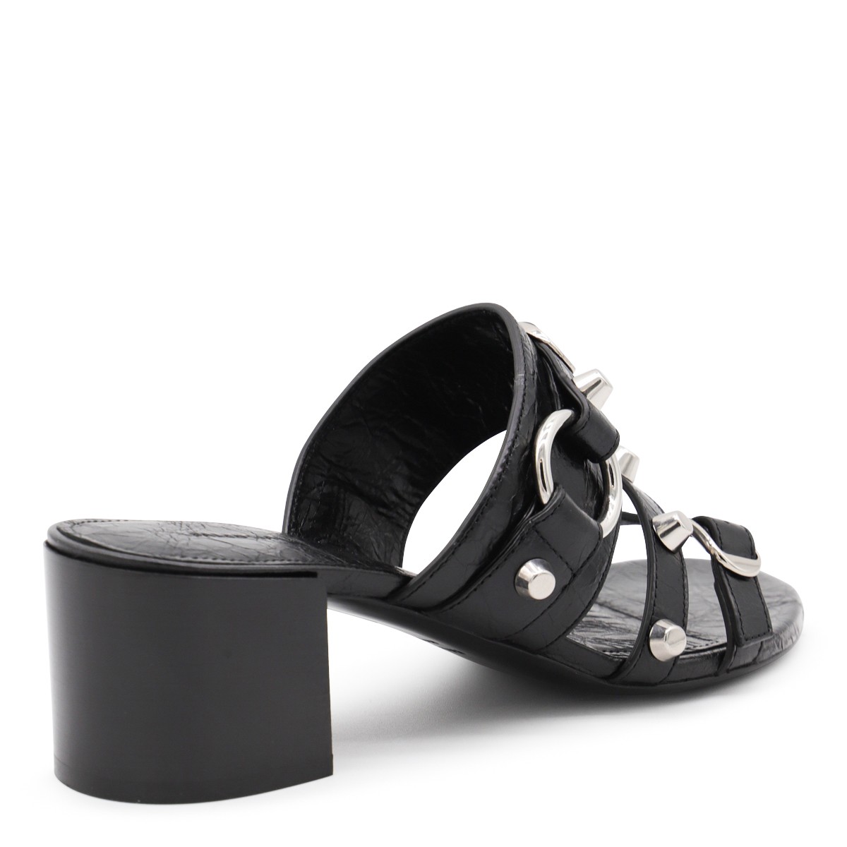 BLACK LEATHER CITY SANDALS BLACK LEATHER CITY SANDALS