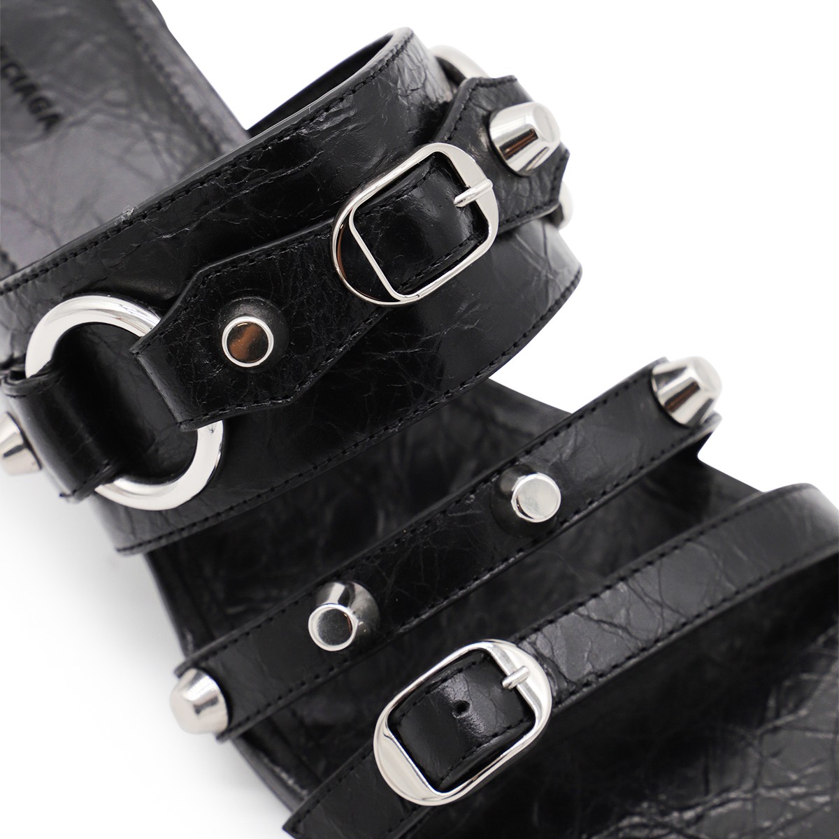 BLACK LEATHER CITY SANDALS BLACK LEATHER CITY SANDALS