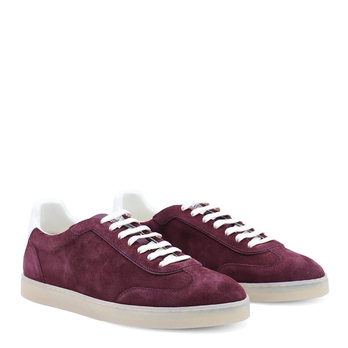 DARK RED LEATHER SNEAKERS