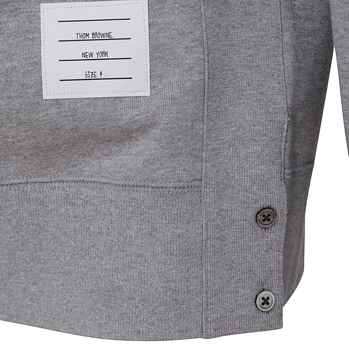 LIGHT GREY COTTON 4-BAR SWEATSHIRT