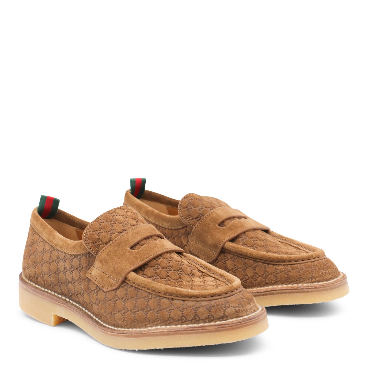 BEIGE LEATHER LOAFERS BEIGE LEATHER LOAFERS