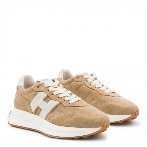 BEIGE LEATHER SNEAKERS 2