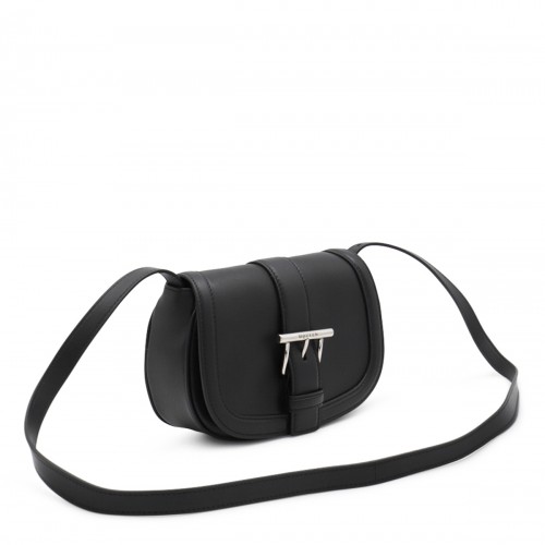 BLACK LEATHER SHOULDER BAG