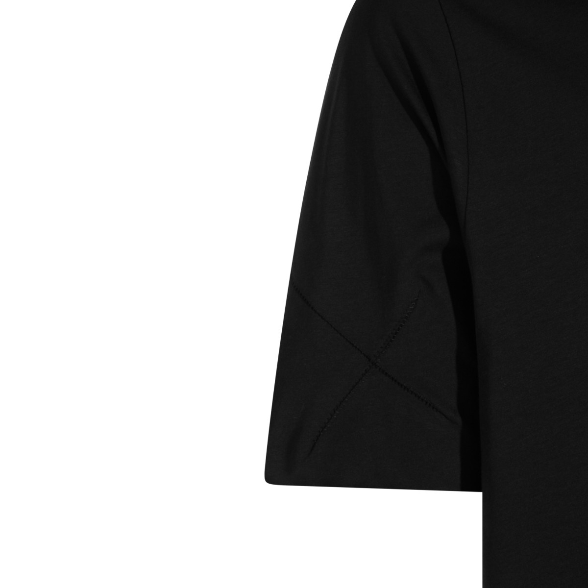 BLACK COTTON T-SHIRT