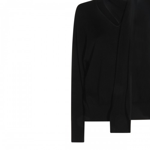 BLACK CASHMERE KNITWEAR