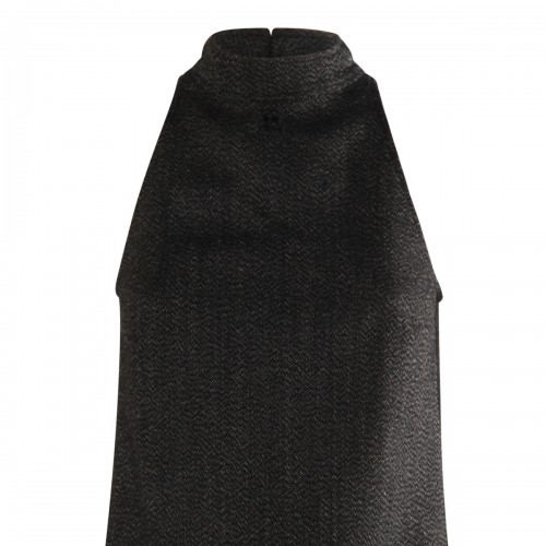 BLACK WOOL DRESS