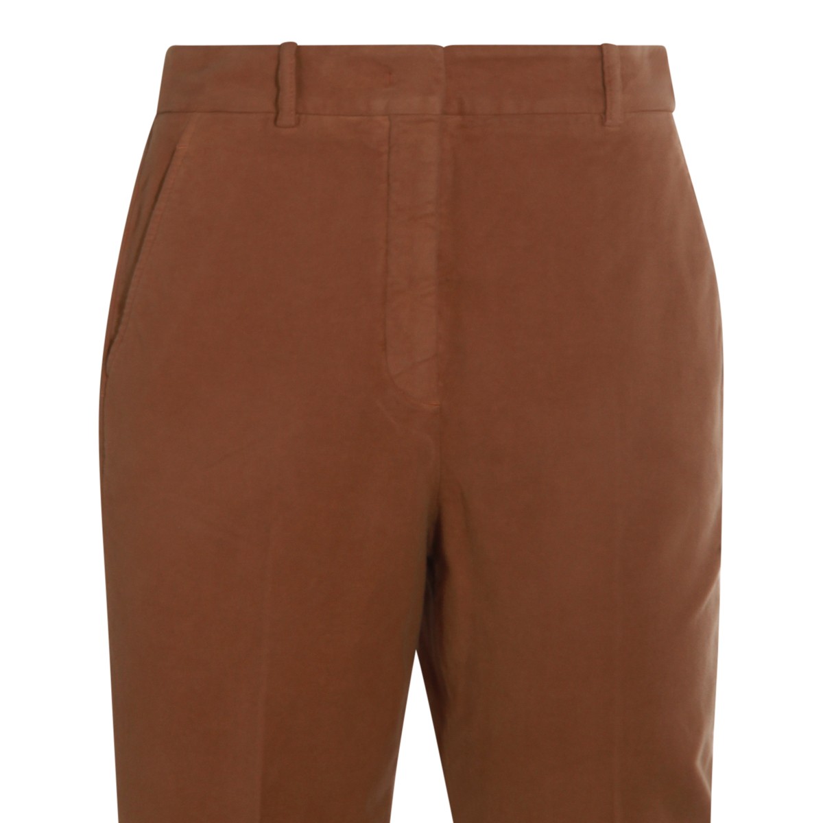 BROWN COTTON PANTS BROWN COTTON PANTS