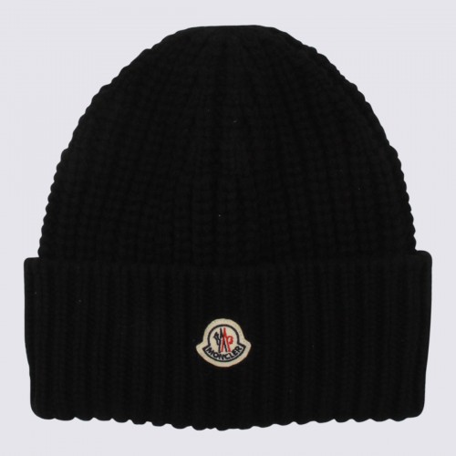 BLACK WOOL BEANIE