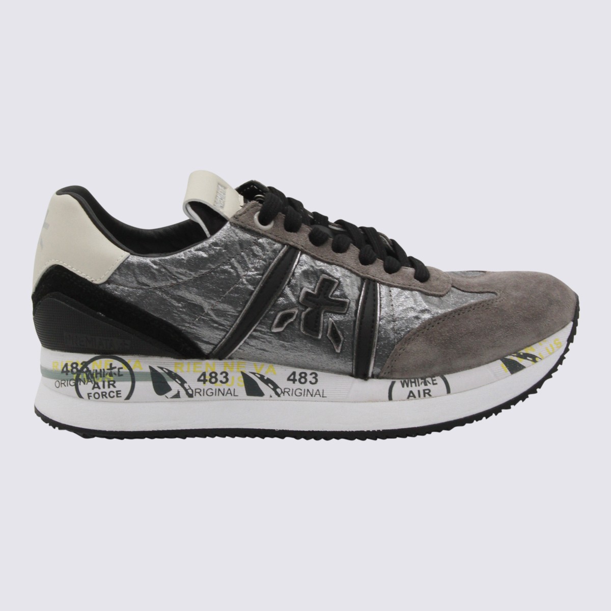 GREY LEATHER CONNY SNEAKERS