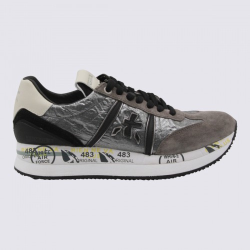 GREY LEATHER CONNY SNEAKERS