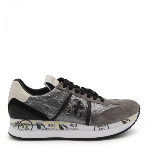 GREY LEATHER CONNY SNEAKERS