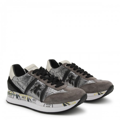 GREY LEATHER CONNY SNEAKERS
