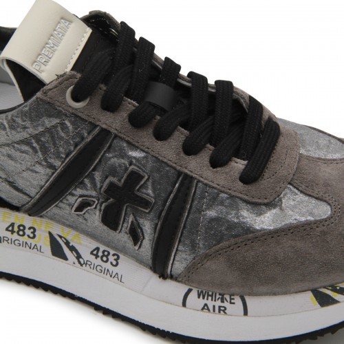 GREY LEATHER CONNY SNEAKERS