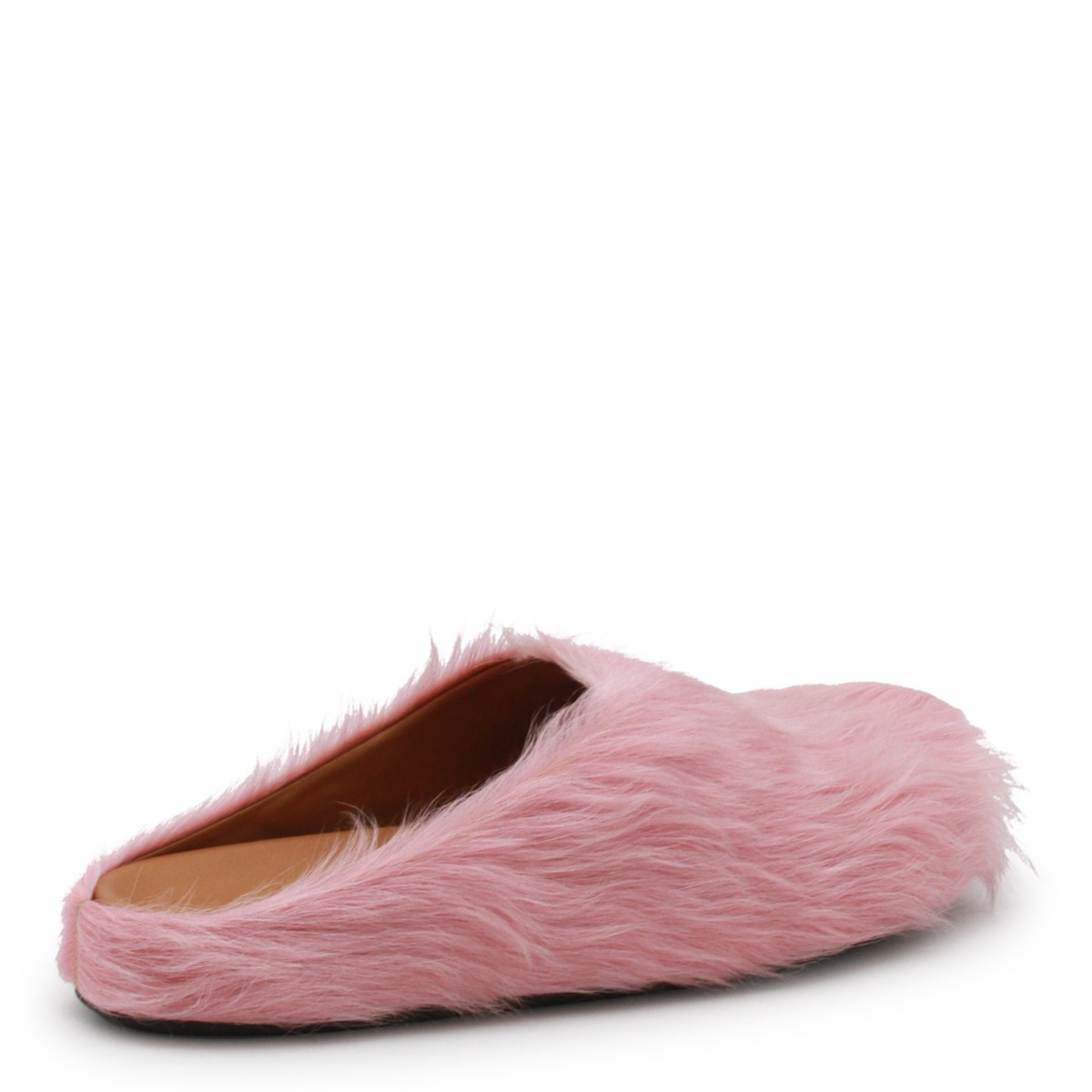 PINK LEATHER FUSSBETT FLATS