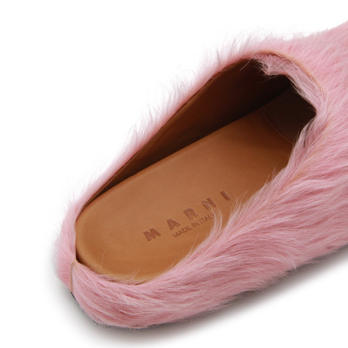 PINK LEATHER FUSSBETT FLATS