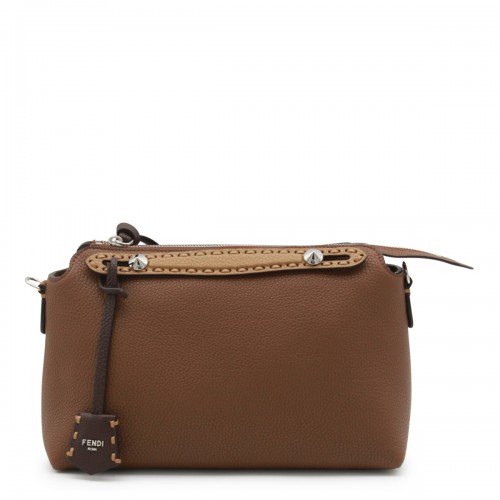 BROWN LEATHER BY THE WAY MEDIUM TO HANDLE BAG