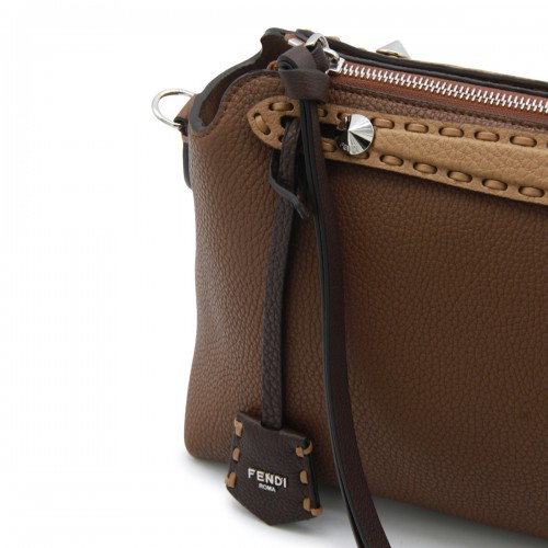 BROWN LEATHER BY THE WAY MEDIUM TO HANDLE BAG
