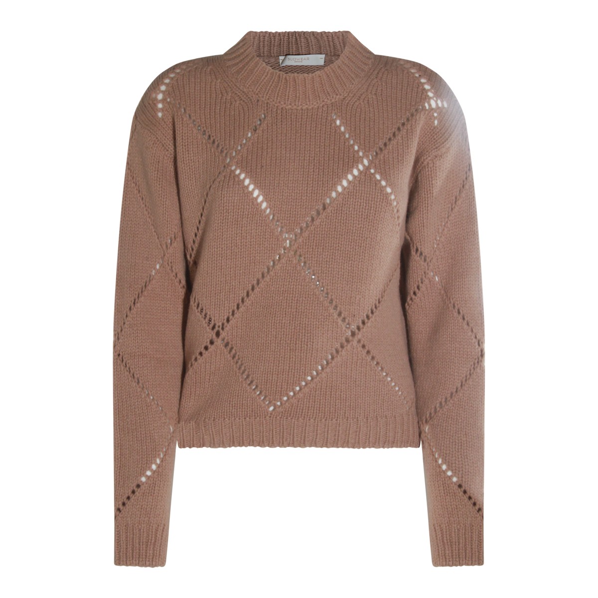 BEIGE WOOL KNITWEAR