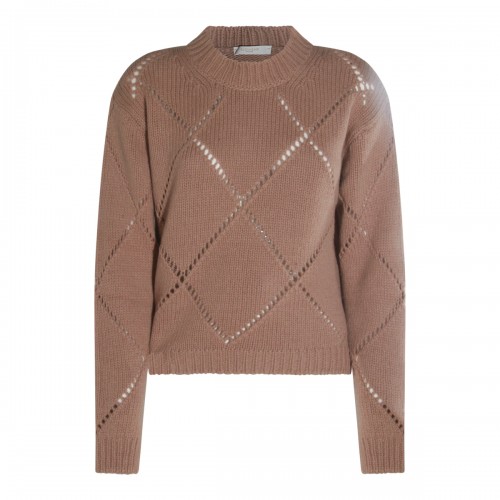 BEIGE WOOL KNITWEAR