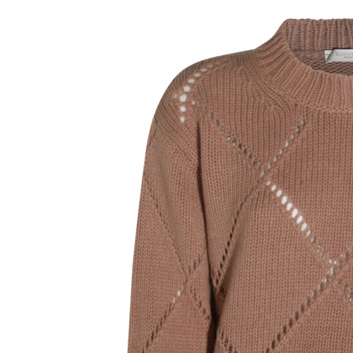 BEIGE WOOL KNITWEAR