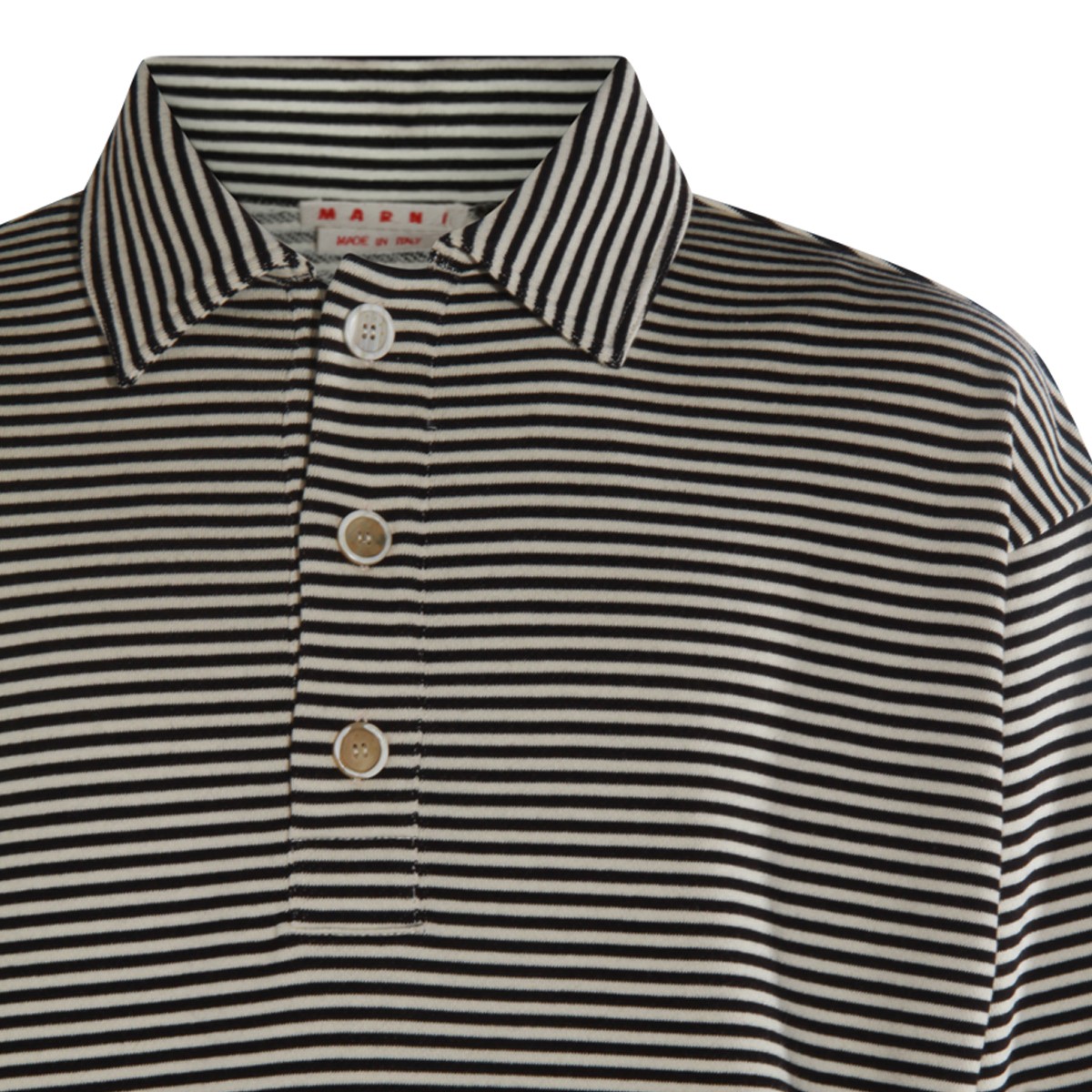 WHITE AND BLACK COTTON SWEATSHIRT WHITE AND BLACK COTTON SWEATSHIRT