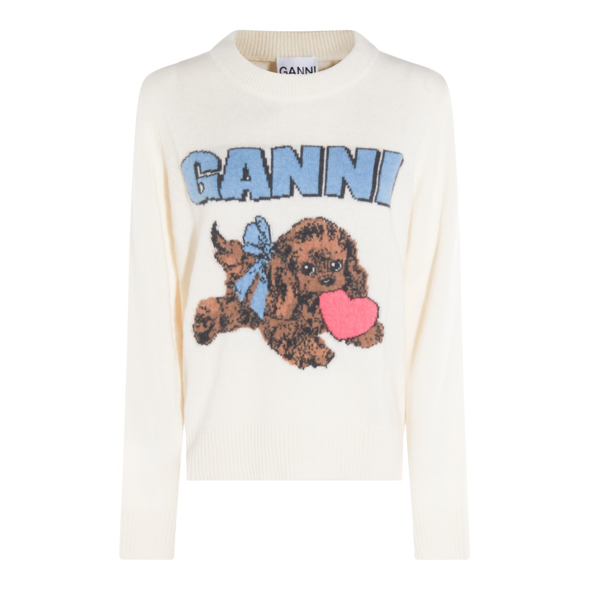 WHITE WOOL KNITWEAR