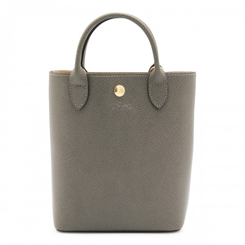 GREY LEATHER EPURE XS SATCHEL