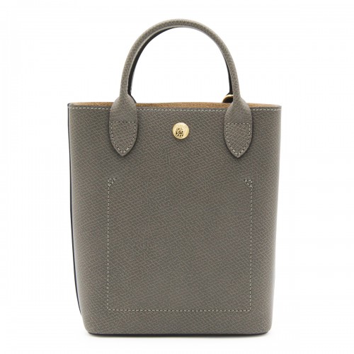 GREY LEATHER EPURE XS SATCHEL