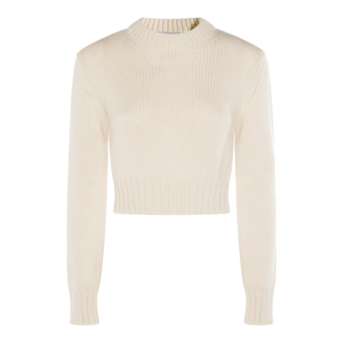 WHITE CASHMERE KNITWEAR