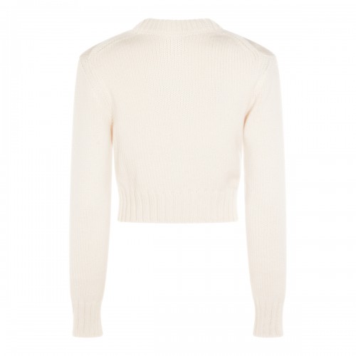 WHITE CASHMERE KNITWEAR