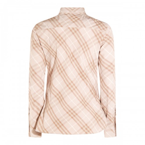 BEIGE COTTON SIMONE CHK SHIRT
