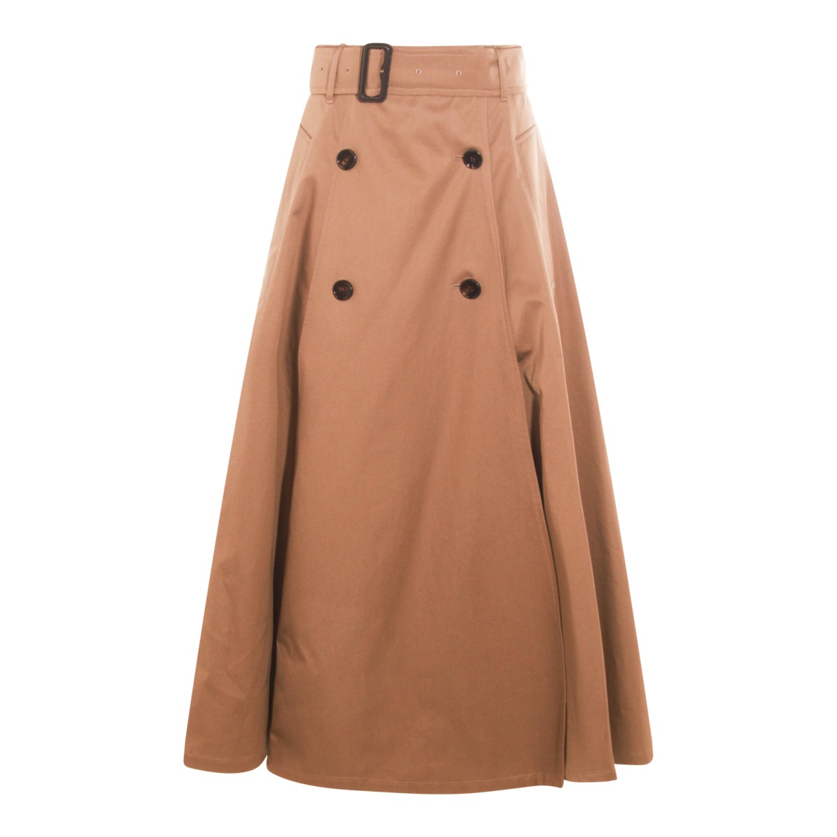 BROWN COTTON BRENDA SKIRT