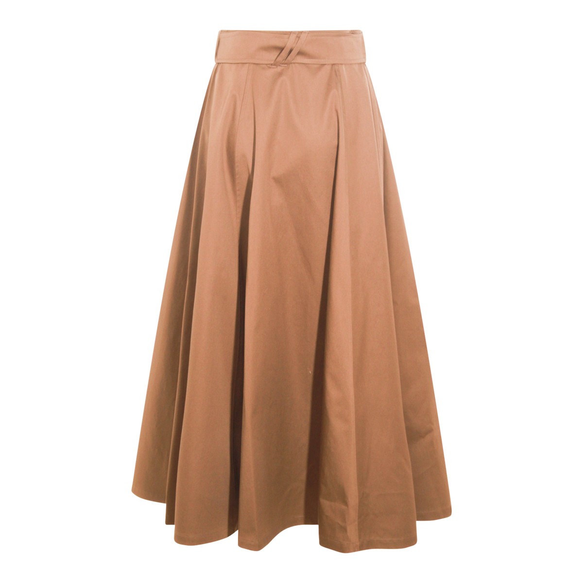 BROWN COTTON BRENDA SKIRT